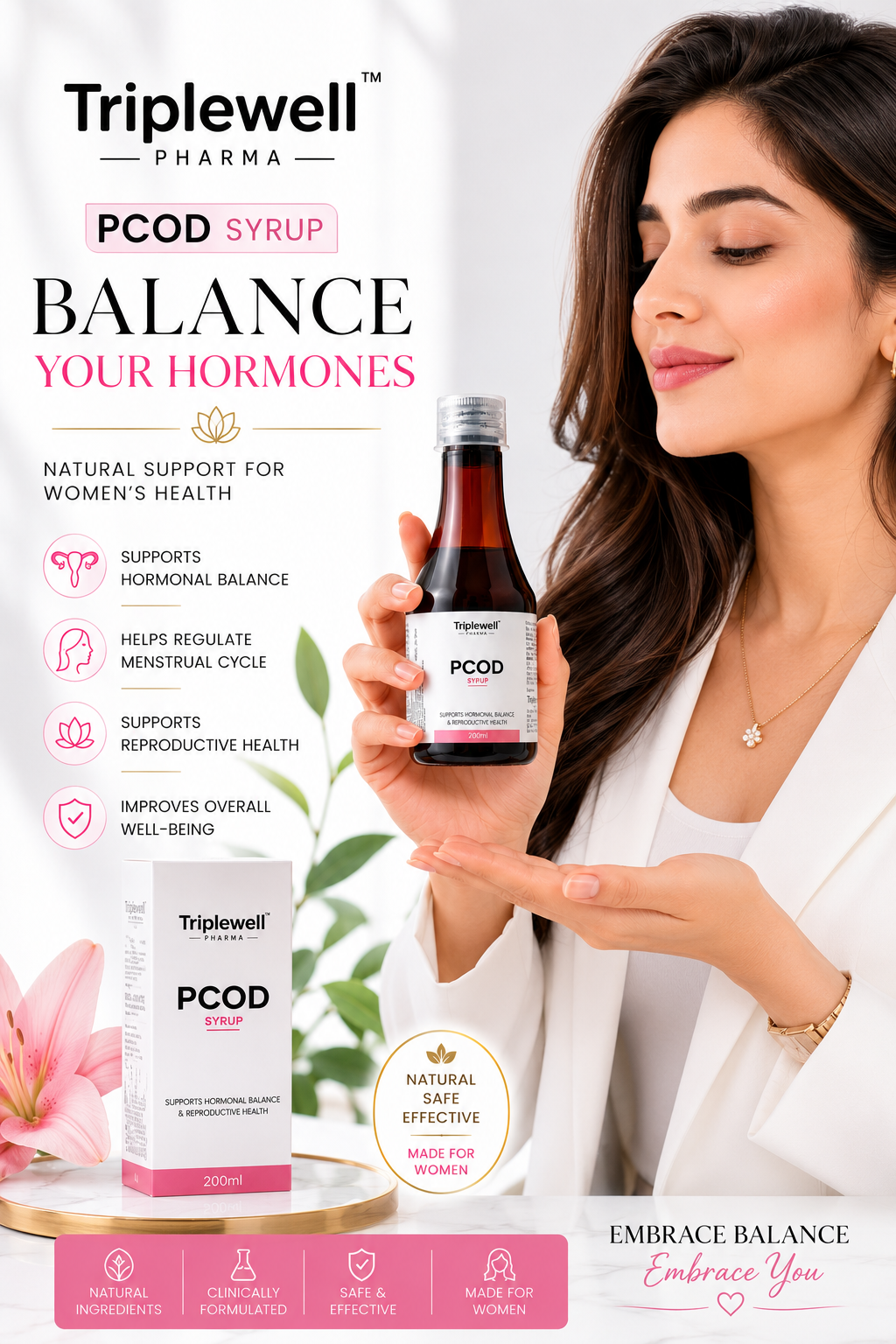 PCOD Syrup | Women's Hormonal Balance & Wellness Support