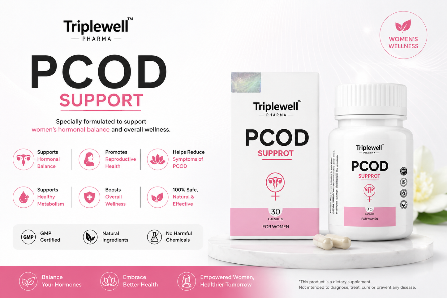 PCOD Support Capsules | Women's Hormonal Balance Supplement